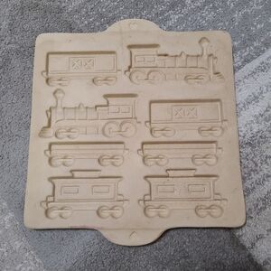 Vintage Pampered Chef One Gingerbread Hometown Train Family Heritage Stoneware